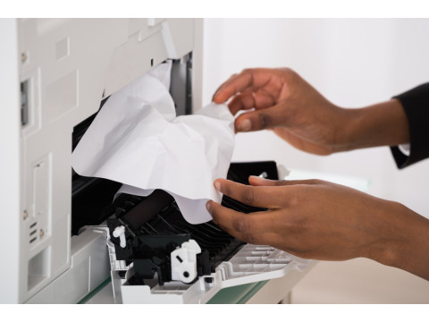 В принтере застряла бумага: как правильно вытащить, ничего не повредив?